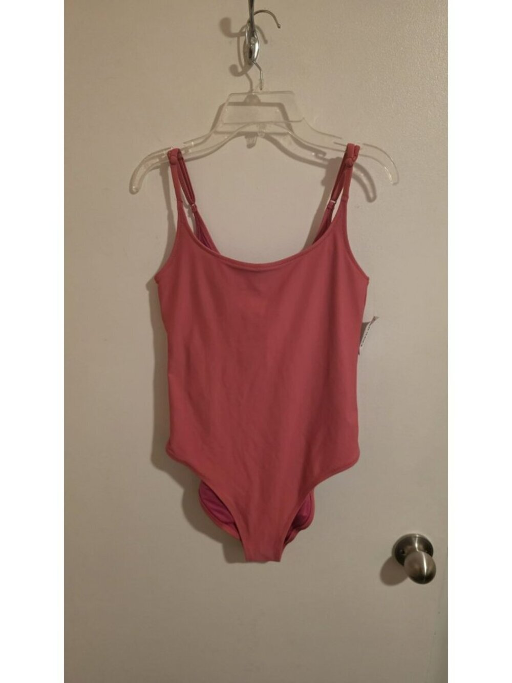 OLD NAVY Womens Small Pink One Piece Bathing Suit Swim Suit Beach Barbie Y2K Nwt
